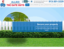 Tablet Screenshot of gateguys.com